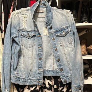Able Blue Jean Jacket Classic Distressed Design